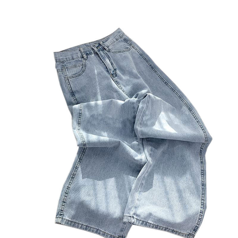 Pear-shaped Wide-leg Jeans For Women, New Spring Models For Women, Small Straight-leg Loose-fitting, High-rise Floor-length Pants